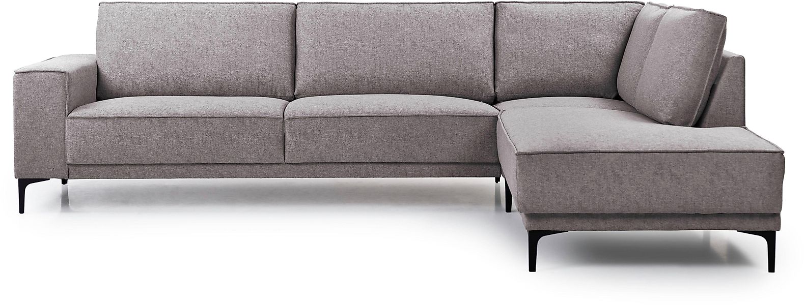 PLACES OF STYLE Ecksofa "Polsterecke Oland, Struktur, Flachgewebe, Luxus-Mi günstig online kaufen