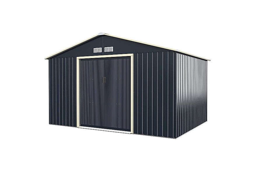 COSTWAY Gerätehaus, BxT: 340x255 cm, (1 St), abschließbar, mit 4 Luftschlit günstig online kaufen