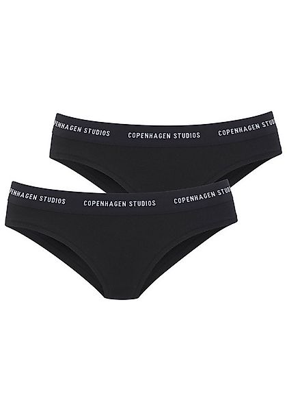 Copenhagen Studios Bikinislip mit softem Logobund (2er-Pack) aus gerippter günstig online kaufen