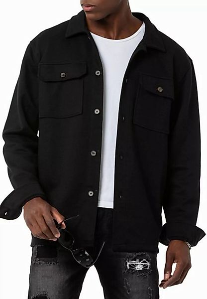 RedBridge Hemdjacke Red Bridge Herren Hemd Sweatjacke Wide Cut Schwarz S at günstig online kaufen