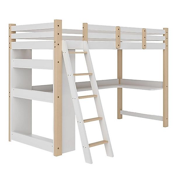 AUKWIK Kinderbett 90x200cm Komplettbett Kinderbetten, Drei Optionen (Massiv günstig online kaufen