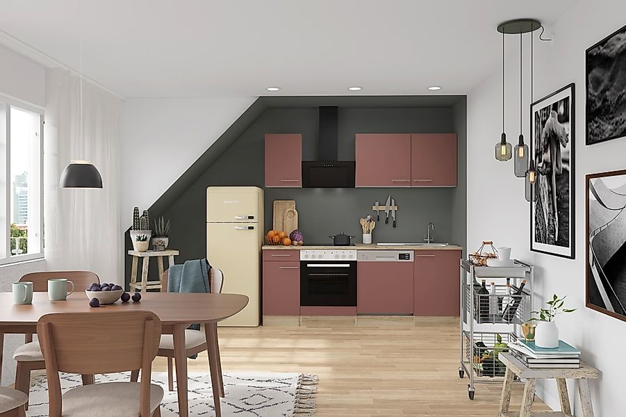 OPTIFIT Küche "Bella" Breite 210 cm, wahlweise mit E-Geräten günstig online kaufen