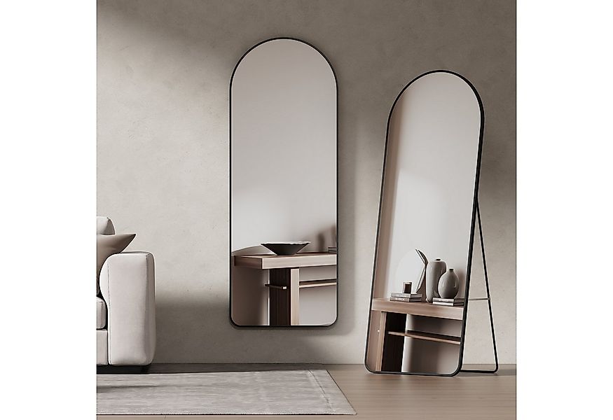 EMKE Standspiegel Bogen Standspiegel Ganzkörperspiegel mit Rahmen aus Alumi günstig online kaufen