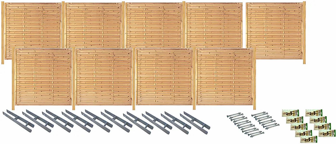 Tetzner & Jentzsch Sichtschutzelement "Las Vegas 7" kesseldruckimprägniert günstig online kaufen