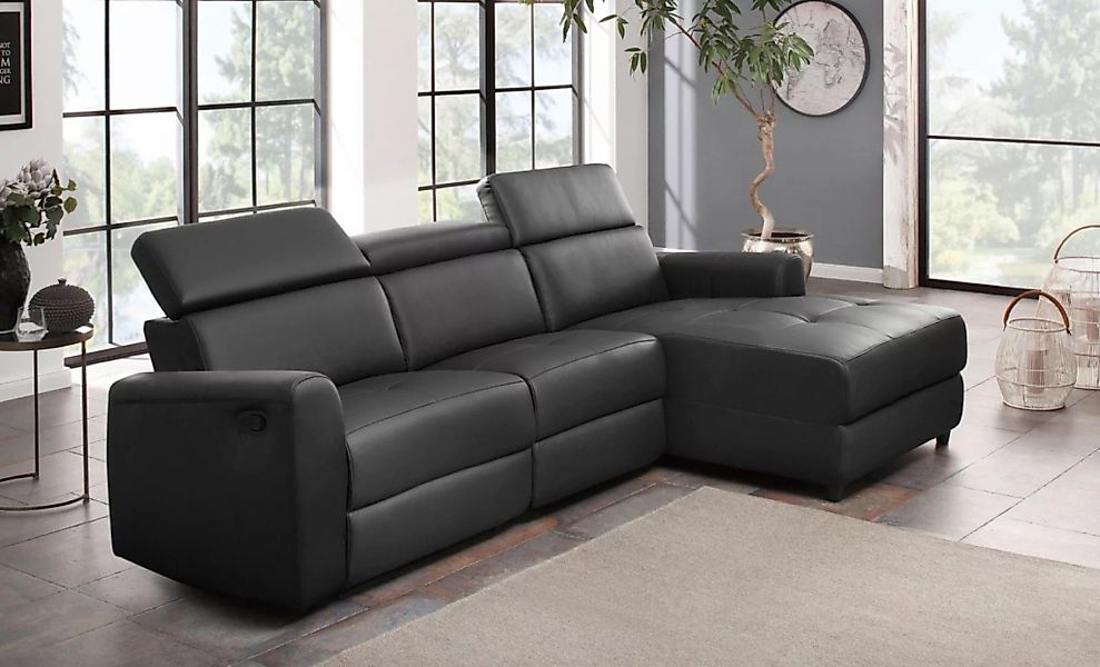 Home affaire Ecksofa "Sentrano, L-Form,", 275 cm, man. o. elektr. Relaxfunk günstig online kaufen