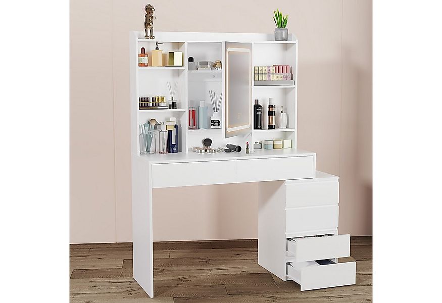 oyajia Schminktisch Kosmetiktisch mit LED Beleuchtung, Kosmetikschrank mit günstig online kaufen