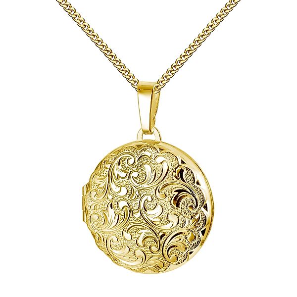 JEVELION Kette mit Anhänger Medaillon Gold günstig online kaufen