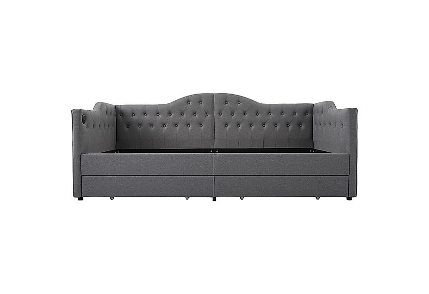 Odikalo Polsterbett Daybett Schlafsofa Bettgestell Stauraum 90x200/190(Ohne günstig online kaufen