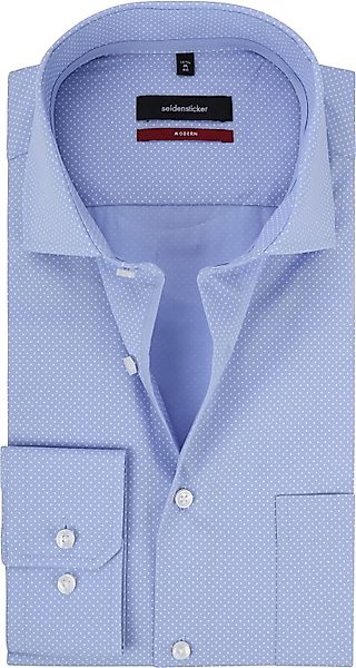 Seidensticker Hemd Modern-Fit Blau - Größe 40 günstig online kaufen