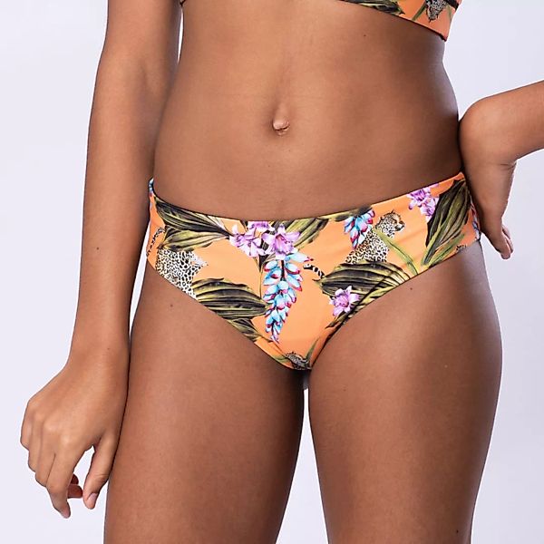 "Exotic Orange" - Bikini Hose Zum Wenden - Schwarz günstig online kaufen