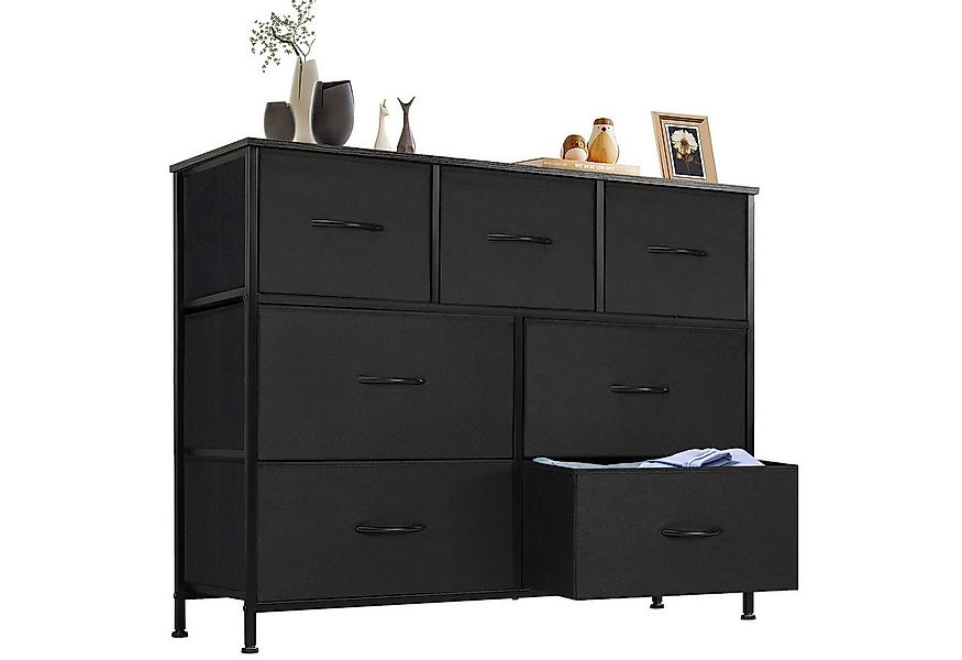 DUMOS Stauraumschrank Kommode mit Stoffschubladen, Stoffkommode für Schlafz günstig online kaufen