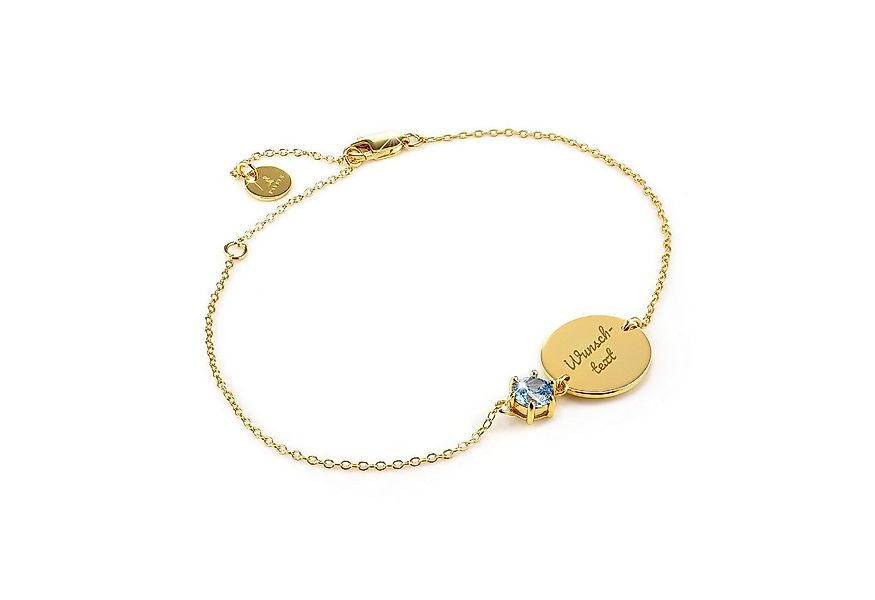 PAVELS Armband mit Gravur Kristall, Das Metallplättchen kann mit einer Grav günstig online kaufen