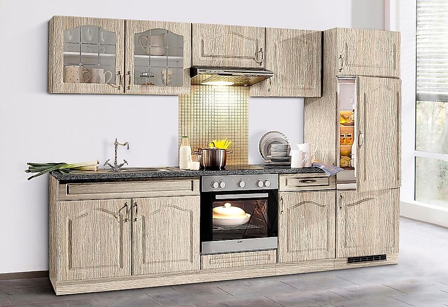 wiho Küchen Küchenzeile »Linz«, mit E-Geräten, Breite 270 cm, mit Cerankoch günstig online kaufen