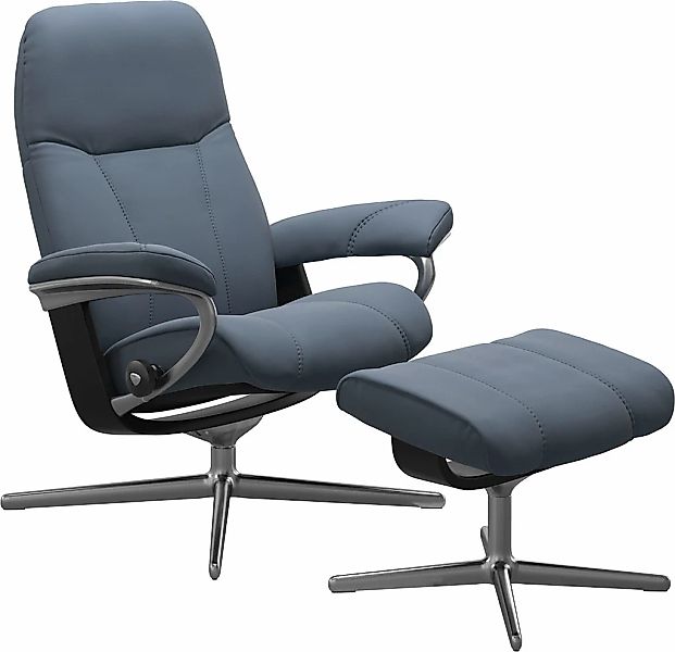 Stressless "Consul" mit Cross Base, Größe S, M & L, Holzakzent Schwarz günstig online kaufen