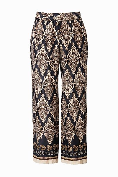 Ulla Popken Schlupfhose Satinhose weites gerades günstig online kaufen