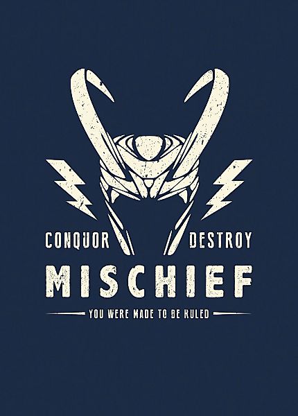 Komar Bild "Loki Mischief" Natur 1 Stk. tlg. Wandbild zur Dekoration im Kin günstig online kaufen