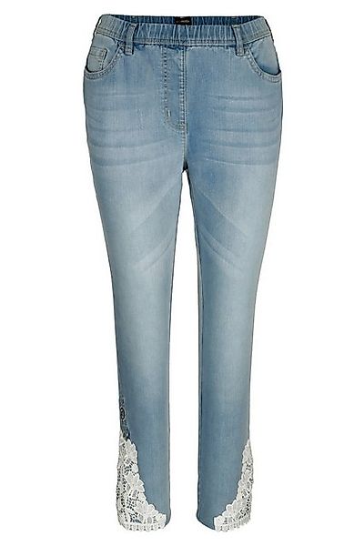 MIAMODA Jeggings 7/8-Jeans mit schöner Spitze am Saum günstig online kaufen