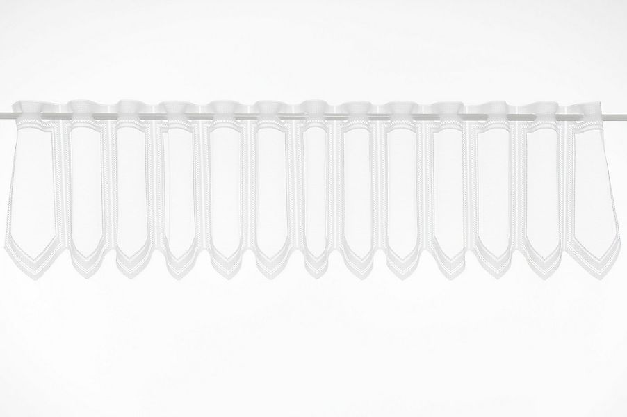 Gardinen Kranzusch Scheibengardine schlichter Jacquard, Stangendurchzug, tr günstig online kaufen