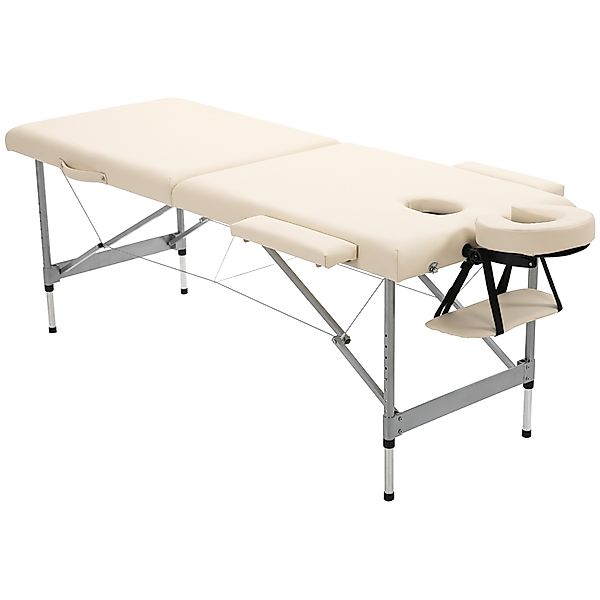 HOMCOM Massageliege 7 Zonen Klappbar Massagetisch mit Kopfstütze Armlehne h günstig online kaufen