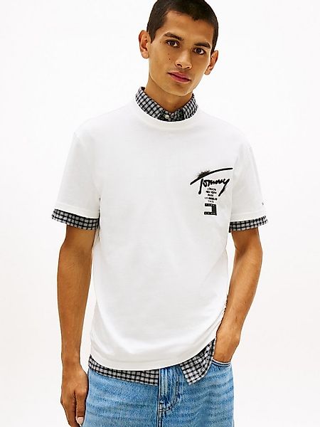 Tommy Jeans T-Shirt TJM REGULAR CITY SIGN Regular fit mit Markenprint günstig online kaufen