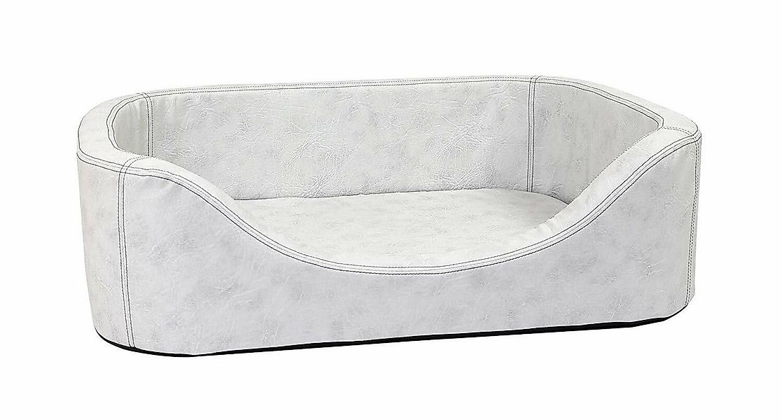 CopcoPet Tierbett Hundebett Stella Antik Weiß L ca. 80 x 60 cm Kaltschaumst günstig online kaufen
