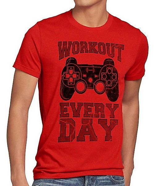 style3 T-Shirt Workout Gamer play sport station fitnessstudio konsole gym f günstig online kaufen