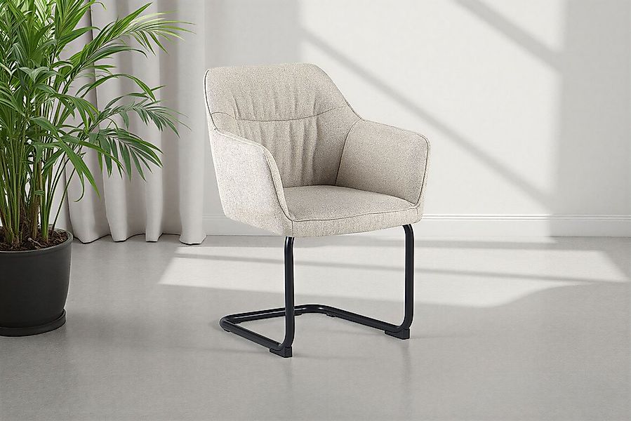 OTTO home Freischwinger Elba (Set, 2 St), gemütlicher Stuhl / Sessel, 180 G günstig online kaufen