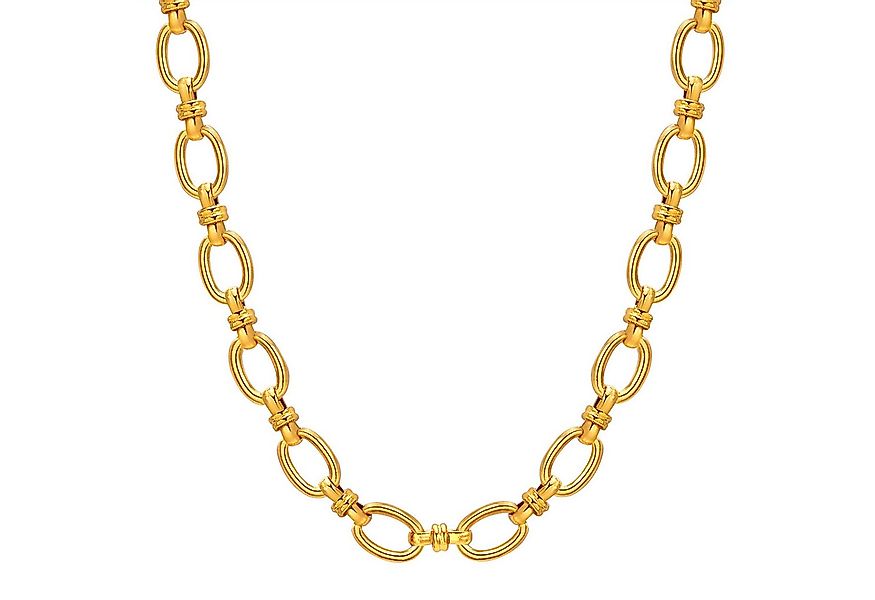 KARMA Kette ohne Anhänger Halskette Damen Edelstahl vergoldet 40 cm Kette G günstig online kaufen