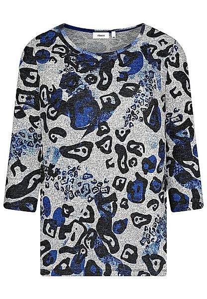 elanza T-Shirt Shirt mit Animal-Print in Blau/Hellgrau (1-tlg) günstig online kaufen