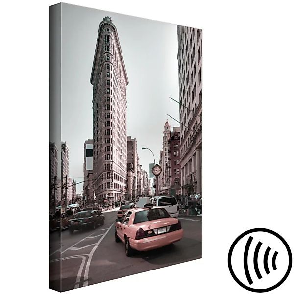 Bild auf Leinwand Flatiron Building in New York - Straßen- und Architekturf günstig online kaufen