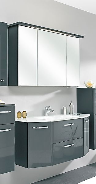 Saphir Badmöbel-Set »Quickset 327 2-teilig, Waschplatz und LED-Spiegelschra günstig online kaufen