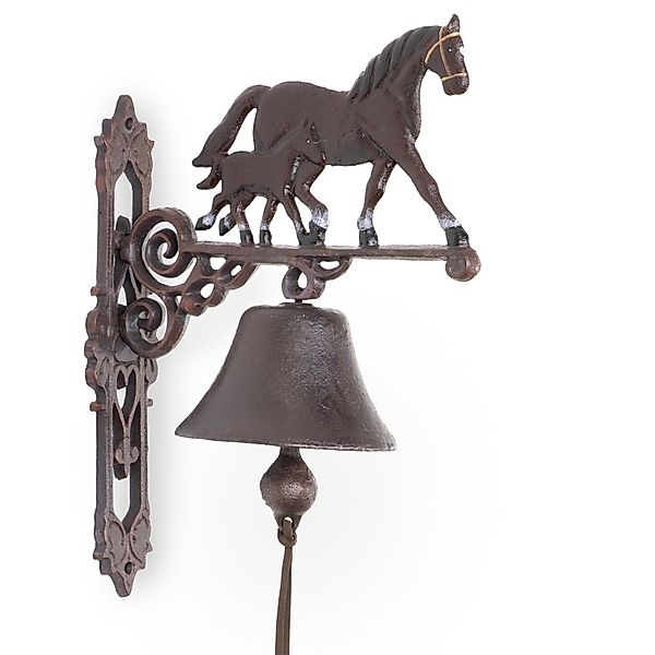 Moritz Gartenfigur Glocke Pferd mit Fohlen, günstig online kaufen