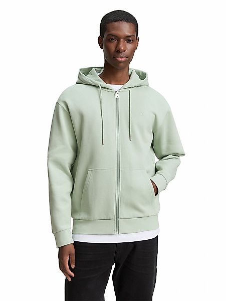 TOM TAILOR Denim Kapuzensweatjacke, mit Logostickerei günstig online kaufen