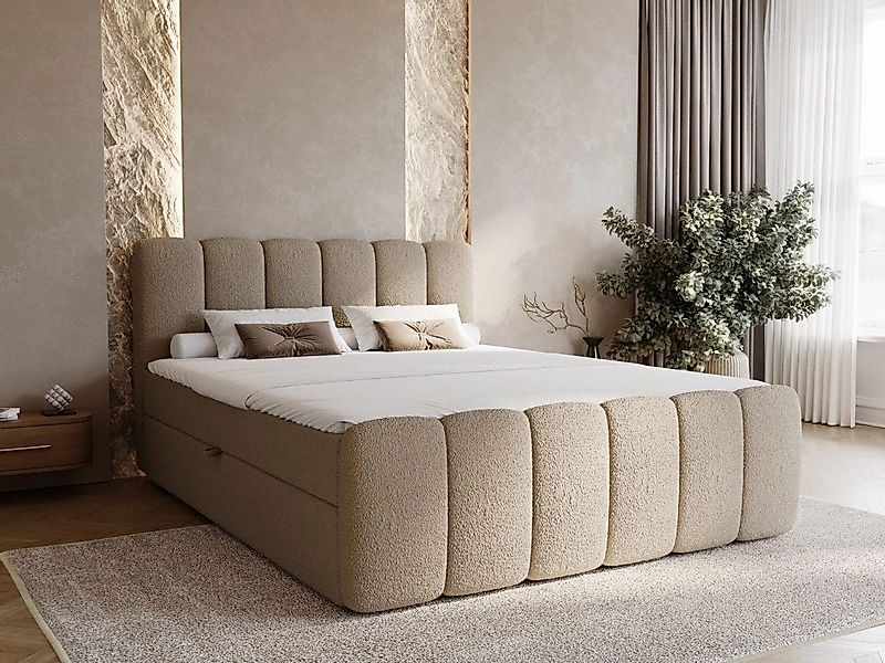 GrainGold Boxspringbett mit Bettkästen CLOUD, Modern günstig online kaufen