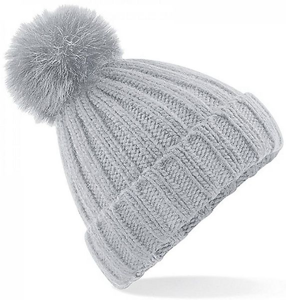 Beechfield® Bommelmütze Verbier Fur Pom Pom Chunky Beanie günstig online kaufen