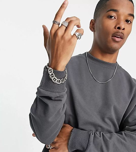 COLLUSION – Sweatshirt in Anthrazit-Grau günstig online kaufen