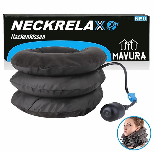 MAVURA Nackenkissen NECKRELAX Nackenkissen aufblasbar Nackenhörnchen günstig online kaufen