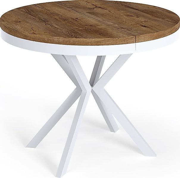 WFL GROUP Esstisch Cloud (erhältlich in 3 Größen – 90/100/120 cm ausziehbar günstig online kaufen