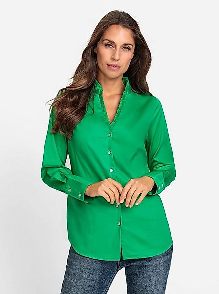 heine Klassische Bluse Rüschenbluse . günstig online kaufen