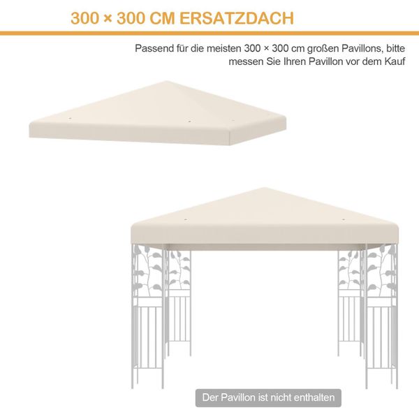COSTWAY Pavillon-Ersatzdach 3x3m, mit Ablauflöchern & günstig online kaufen