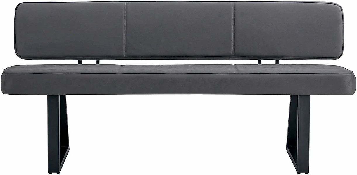 Duo Collection Sitzbank "Tara Bank mit Rückenlehne" Hochwertiger Mikrofaser günstig online kaufen