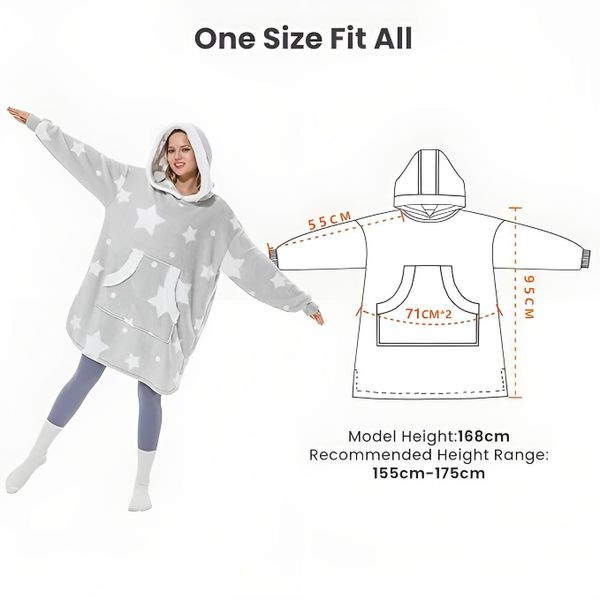 Diyarts Kapuzenpullover (Flanell Hoodie, Übergröße Pullover) günstig online kaufen