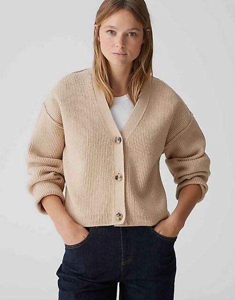 OPUS Cardigan Dautuma Boxy Silhouette cropped Länge Strick günstig online kaufen