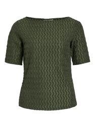 Vila Blusenshirt Kurzarm Struktur Design mit günstig online kaufen