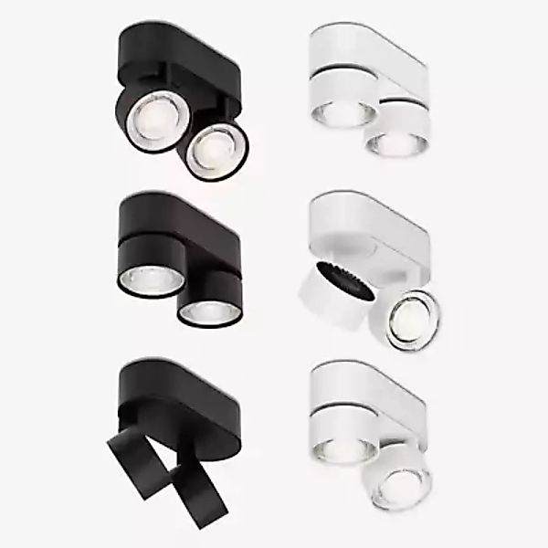 Mawa Wittenberg 4.0 Deckenleuchte LED 2-flammig - oval, schwarz matt - ra 9 günstig online kaufen
