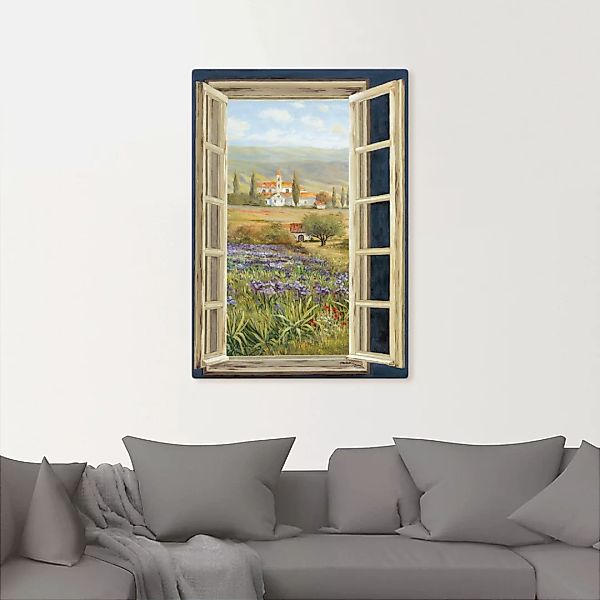 Artland Wandbild "Provence Fensterblick", Bilder von Europa, (1 St.), als A günstig online kaufen