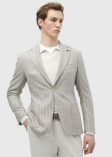 RAMSEY Winterjacke Gestreifte Slim-Fit-Jacke aus Wollmischung günstig online kaufen