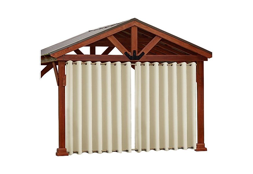 Rosnek Vorhang Outdoor Thermisch isoliert, for Garten Pergola,Rasen Terrass günstig online kaufen