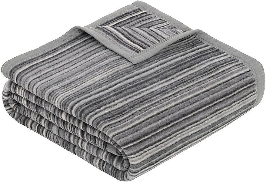 Wohndecke Jacquard Decke Malang, IBENA, mit filigranen Streifen, made in Eu günstig online kaufen