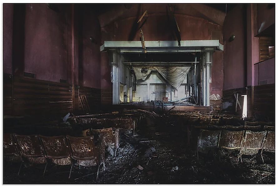 Artland Wandbild »Lost Place - Kino - verlassene Orte« Gebäude 1 Stk. tlg. günstig online kaufen